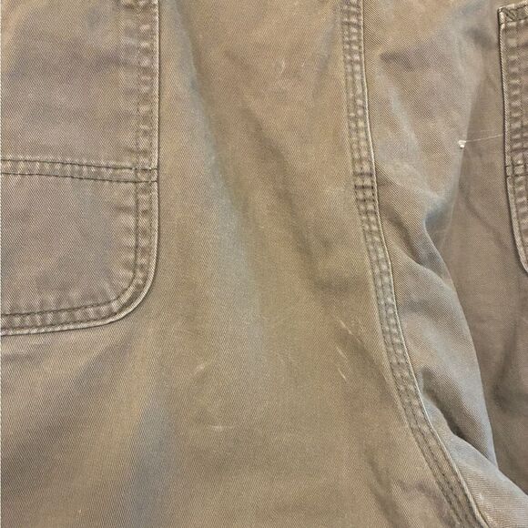 CARHARTT Relaxed Straight Twill Dungaree Work Pants B234 Brown Men’s Size 44x30 - Picture 5 of 8